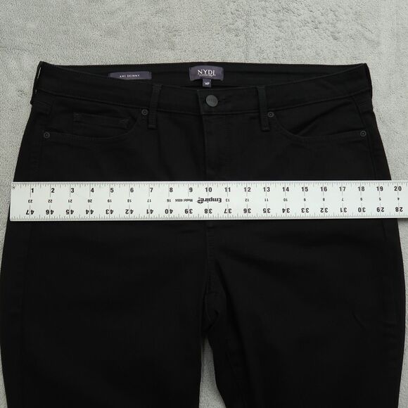 Not Your Daughters Jeans NYDJ Women's 14P Black Mid-Rise Ami Skinny 27" Inseam - Picture 7 of 16